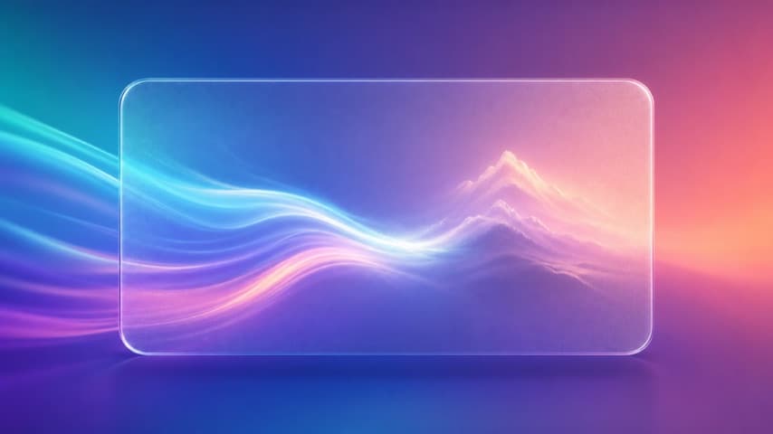 Streams of light forming into an emerging image